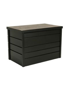 Cedar Branch Closed Outdoor Storage Box - Black (synthetic illustration; no displayed measurements)
