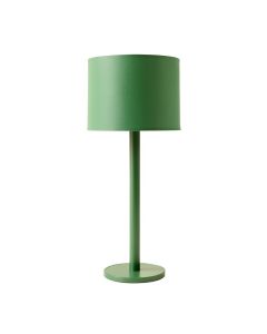 Wren Arc Floor Lamp With A Plain Fabric Shade - Green (synthetic illustration; no displayed measurements)