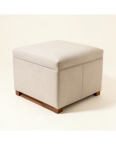 Ivey 13.75 '' Wide Tufted Square Footstool Ottoman (synthetic illustration; no displayed measurements)