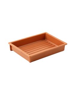 Sage Crossing Empty Under-Desk Cable Tray - Terracotta (synthetic illustration; no displayed measurements)