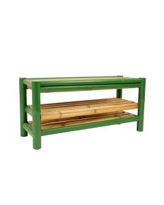 Cedar Crest Shoe Storage Bench - Green (synthetic illustration; no displayed measurements)