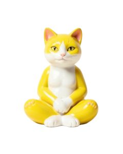Zen Kitty Meditating Cat Statue