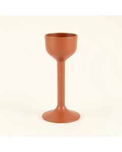 Flint Crest Empty Candle Holder - Terracotta (synthetic illustration; no displayed measurements)