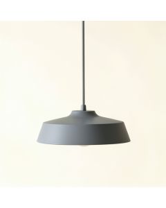 Elm Crest Pendant Light Suspended From One Plain Cable - Gray (synthetic illustration; no displayed measurements)