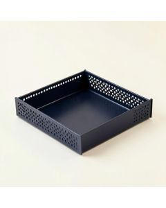 Clay Crest Empty Under-Desk Cable Tray - Navy (synthetic illustration; no displayed measurements)