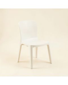 Dune Bluff Small Chair - White (synthetic illustration; no displayed measurements)