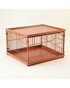 Fern Arc Empty Furniture-Style Pet Crate (synthetic illustration; no displayed measurements)