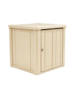 Resin Outdoor 2-Container 5 Ft. 10 In . W X 3 Ft. 8 In . D Plastic Horizontal Garbage Storage Shed