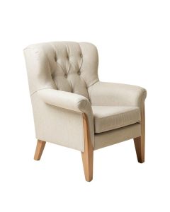 Robby 29 '' Wide Tufted Linen Wingback Chair