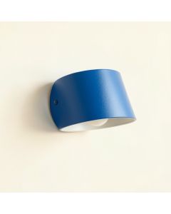 Cliff Canyon Wall Sconce Mounted On A Plain Wall - Blue (synthetic illustration; no displayed measurements)