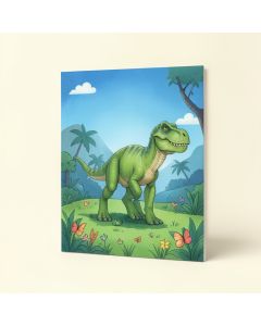 All About Dinosaurs Paper Print (synthetic illustration; no displayed measurements)