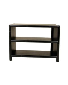 Cliff Bluff Low Bookcase - Black (synthetic illustration; no displayed measurements)