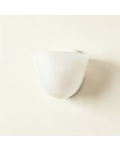 Elm Crest Wall Sconce Mounted On A Plain Wall - White (synthetic illustration; no displayed measurements)