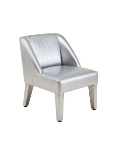 Mabie Upholstered Side Chair In Silver