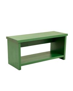 Spruce Brook Narrow Outdoor Storage Bench - Green (synthetic illustration; no displayed measurements)