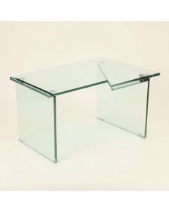 Angla Glass L-Shape Desk (synthetic illustration; no displayed measurements)