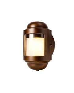 Hildeburg Bronze 1 -Bulb Outdoor Bulkhead Light (synthetic illustration; no displayed measurements)