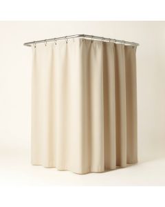 Erdmann Shower Curtain + Hooks (synthetic illustration; no displayed measurements)