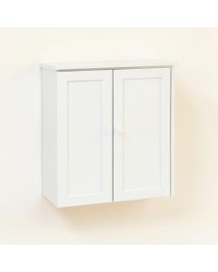 Birch Bend Wall-Mounted Laundry Cabinet - White (synthetic illustration; no displayed measurements)