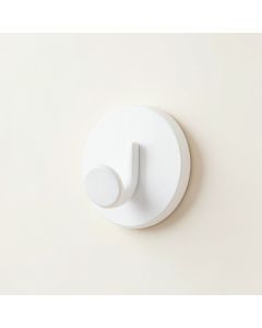 Laurel Arc Wall-Mounted Robe Hook - White (synthetic illustration; no displayed measurements)