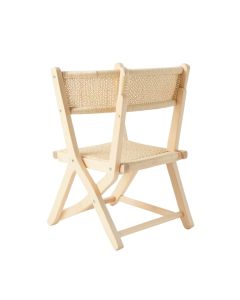 Linden Brook Folding Outdoor Chair - Ivory (synthetic illustration; no displayed measurements)