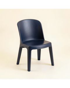 Fern Branch Small Chair - Navy (synthetic illustration; no displayed measurements)