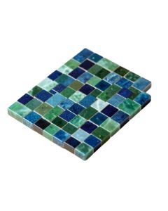 Breeze 0.62 '' X 0.62 '' Glass Mosaic Tile In Blue/Green