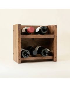 Stowe 5 Bottle Solid Wood Wall Mounted Wine & Glass Rack (synthetic illustration; no displayed measurements)