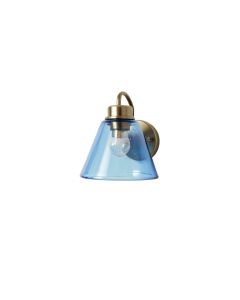Birch Bend Wall Sconce Mounted On A Plain Wall - Blue (synthetic illustration; no displayed measurements)