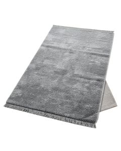 Malloy Ombre Fringe Flatweave Cotton Gray Rug