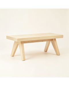 Stone Bend Indoor Bench - Ivory (synthetic illustration; no displayed measurements)