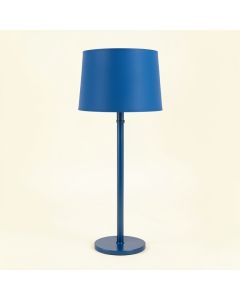 Ridge Brook Floor Lamp With A Plain Fabric Shade - Blue (synthetic illustration; no displayed measurements)