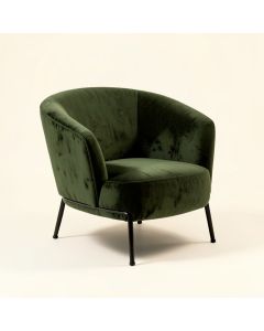 Larkin 30 '' Wide Velvet Papasan Chair (synthetic illustration; no displayed measurements)