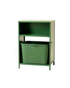 Field Bluff Freestanding Pull-Out Hamper Cabinet - Green