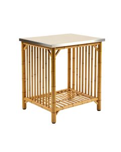 Beartown Kitchen Cart With Stainless Steel Top