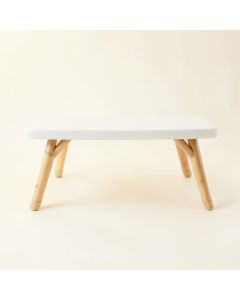 Hill Crossing Indoor Bench - White (synthetic illustration; no displayed measurements)