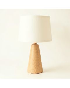 Harbor Crossing Table Lamp With A Plain Fabric Shade - Ivory (synthetic illustration; no displayed measurements)