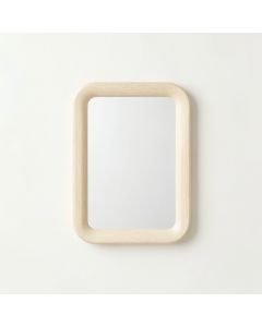 Linden Bend Framed Wall Mirror - Ivory (synthetic illustration; no displayed measurements)