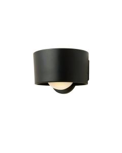 Flint Branch Wall Sconce Mounted On A Plain Wall - Black (synthetic illustration; no displayed measurements)