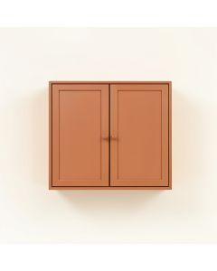 Maple Bend Wall-Mounted Entry Cabinet - Terracotta (synthetic illustration; no displayed measurements)