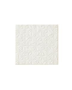 Elm Branch Uninstalled Square Decorative Tile - White