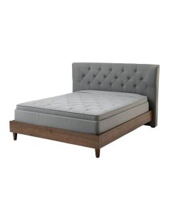 Park Avenue Tufted Upholstered Low Profile Platform Bed