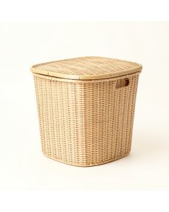 Slate Arc Laundry Hamper - Beige (synthetic illustration; no displayed measurements)