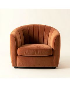 Juniper Crossing Upholstered Armchair - Terracotta (synthetic illustration; no displayed measurements)
