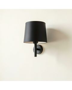 Cedar Canyon Wall Sconce Mounted On A Plain Wall - Black (synthetic illustration; no displayed measurements)