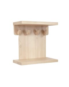 Harbor Dale Wall-Mounted Entryway Organizer Shelf - Beige