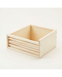 Oak Canyon Empty Furniture-Style Litter Enclosure - Ivory (synthetic illustration; no displayed measurements)