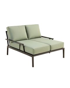 Tripp Patio Daybed With Sunbrella Cushions (synthetic illustration; no displayed measurements)