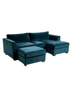 Cheeseman 89 '' Wide Velvet Sofa & Chaise