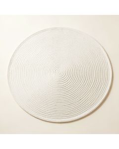 Wren Brook Round Area Rug - White (synthetic illustration; no displayed measurements)